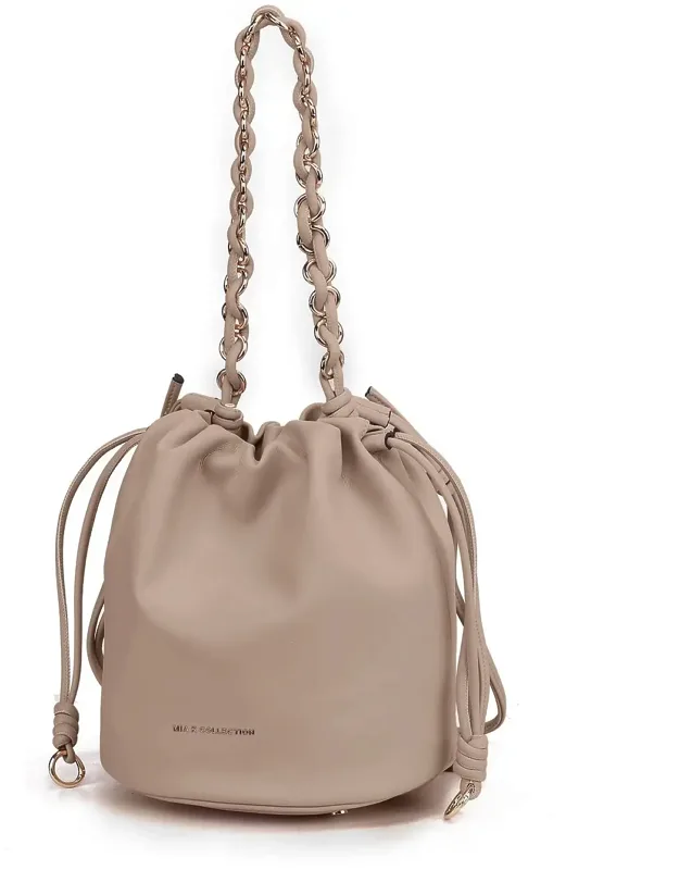 Paityn Bucket Bag Vegan Leather Shoulder Bag Purse