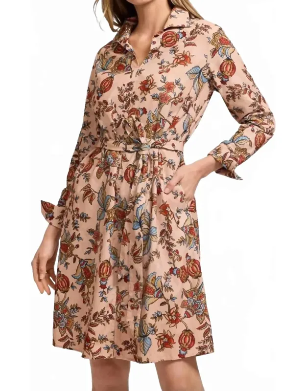 Corduroy Mini Shirt Dress