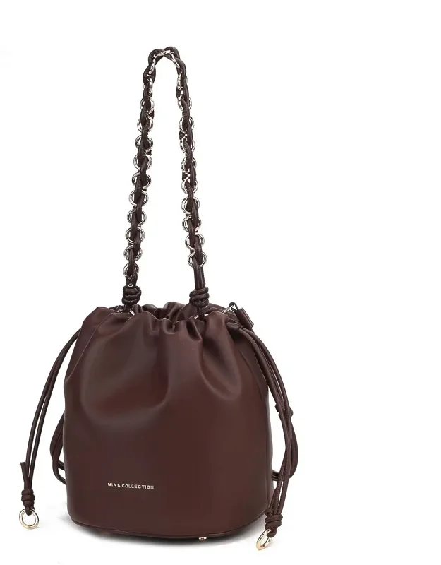 Paityn Bucket Bag Vegan Leather Shoulder Bag Purse