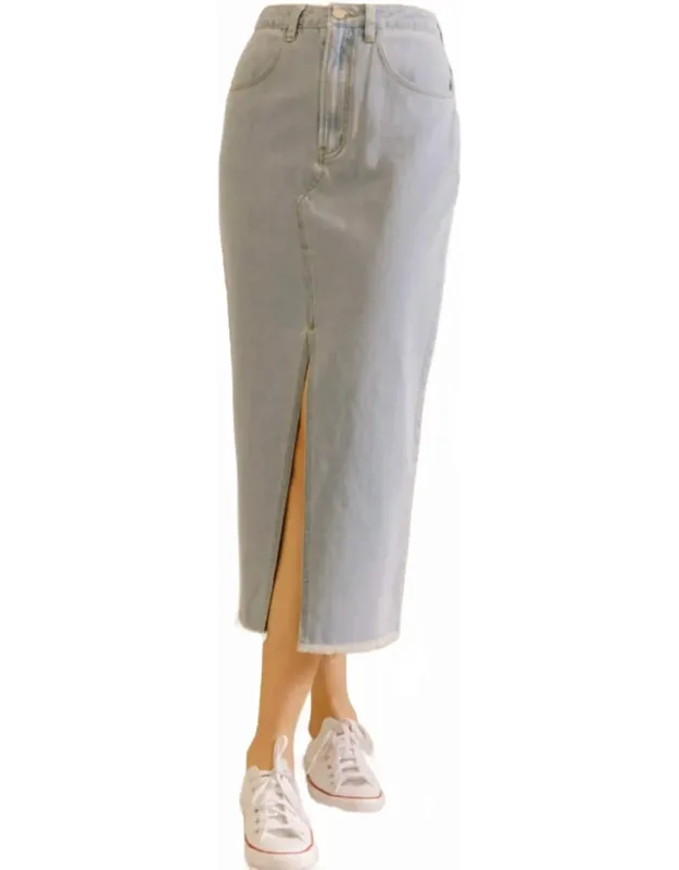 Denim Midi Skirt
