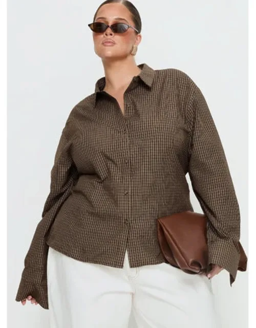 Xinia Tie Waist Long Sleeve Shirt