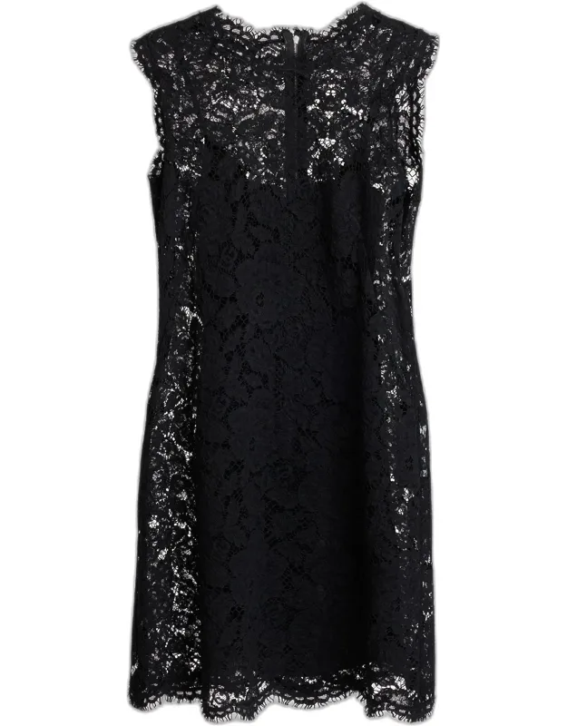 Floral Lace A-line Dress