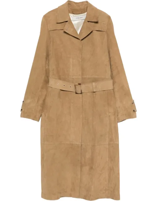 Belted Suede Coat