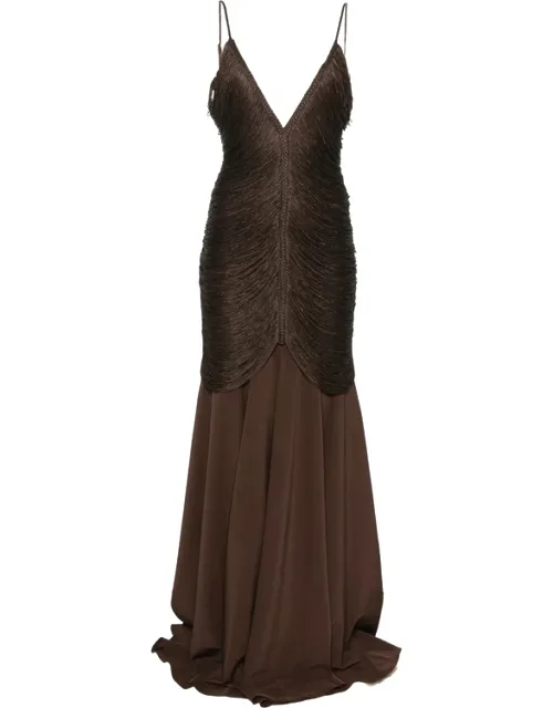 Nostalgia V-neck Maxi Dress