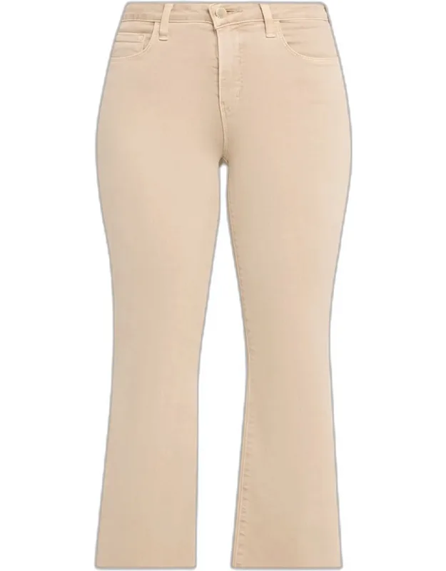 High-rise Crop Flare Jeans