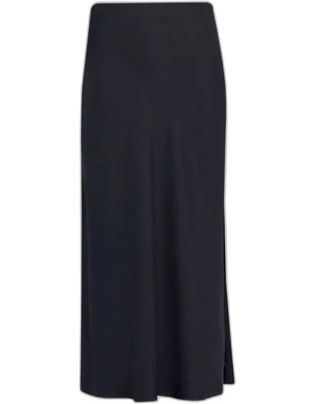 Stretch Linen Pull-on Maxi Skirt