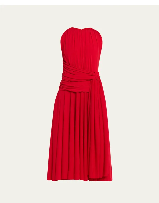 Isadora Sleeveless Draped Dress