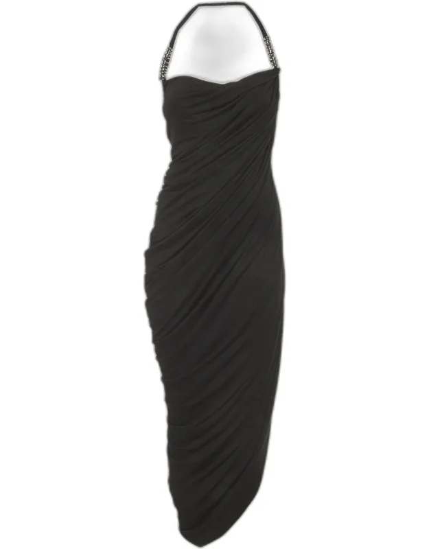 One Shoulder Draped Maxi Dress