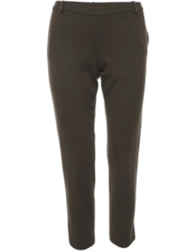 Stretch Knit Straight Fit Trousers