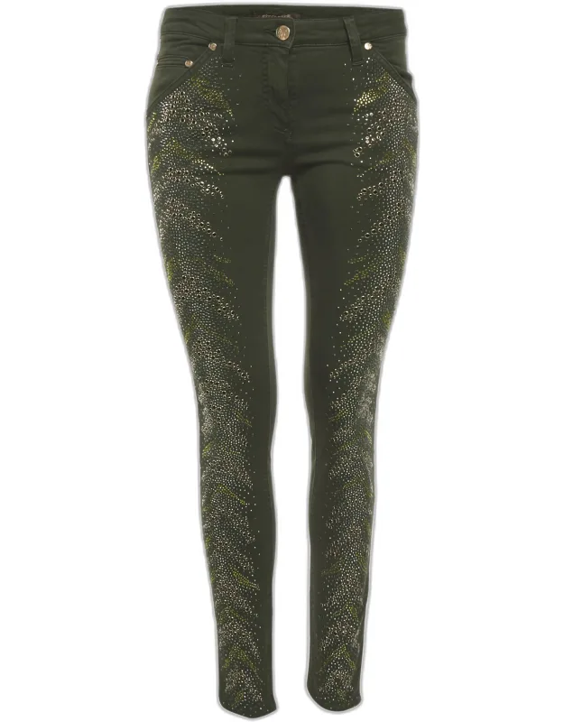 Denim Rhinestone Skinny Jeans