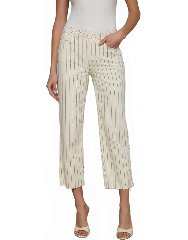 High Rise Crop Wide Leg Pants