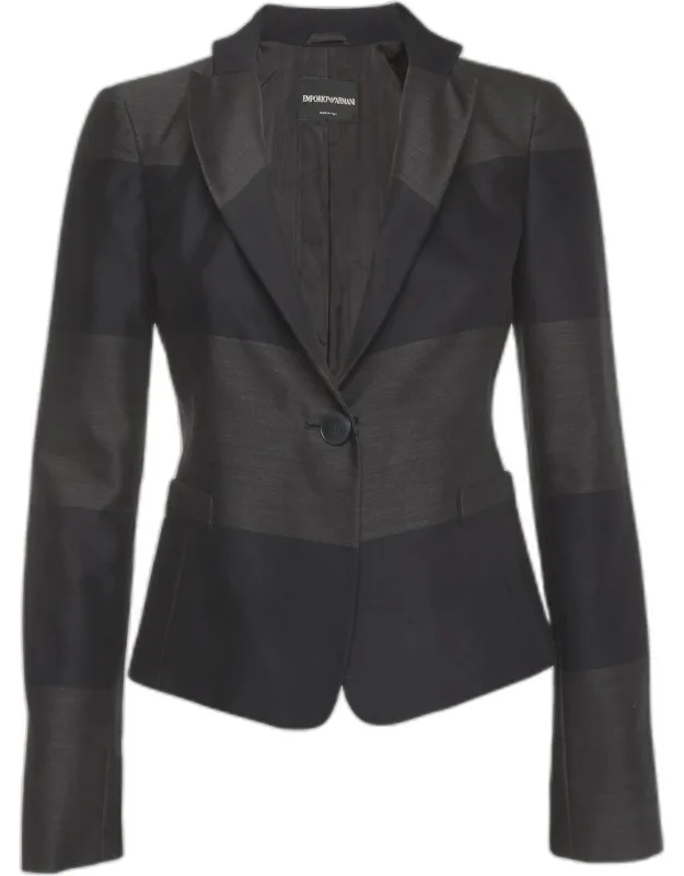 Wool Blend Tailored Blazer