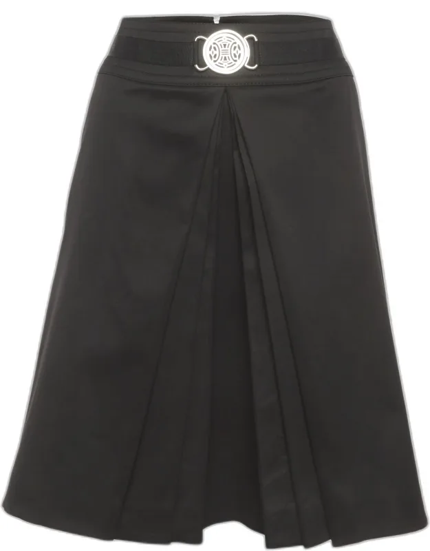 Pleated Knee Length Skirt