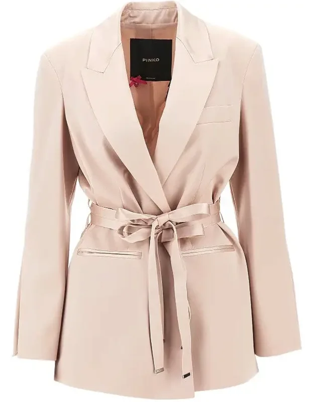 Satin Jacket With Belt