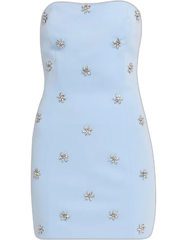 Pixie Strapless Crystal-embellished Mini Dress