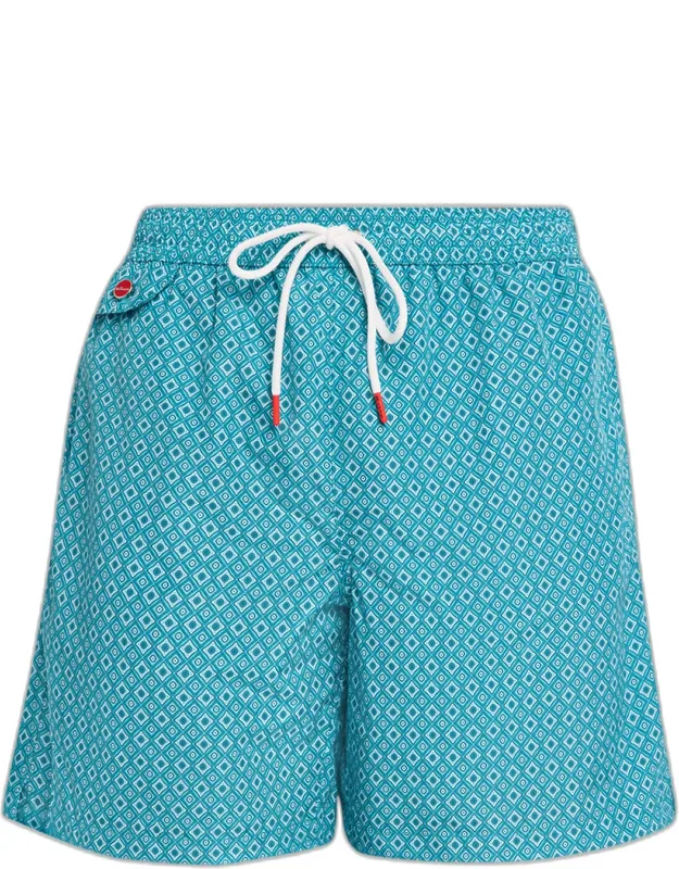 Diamond Printed Swim Trunks