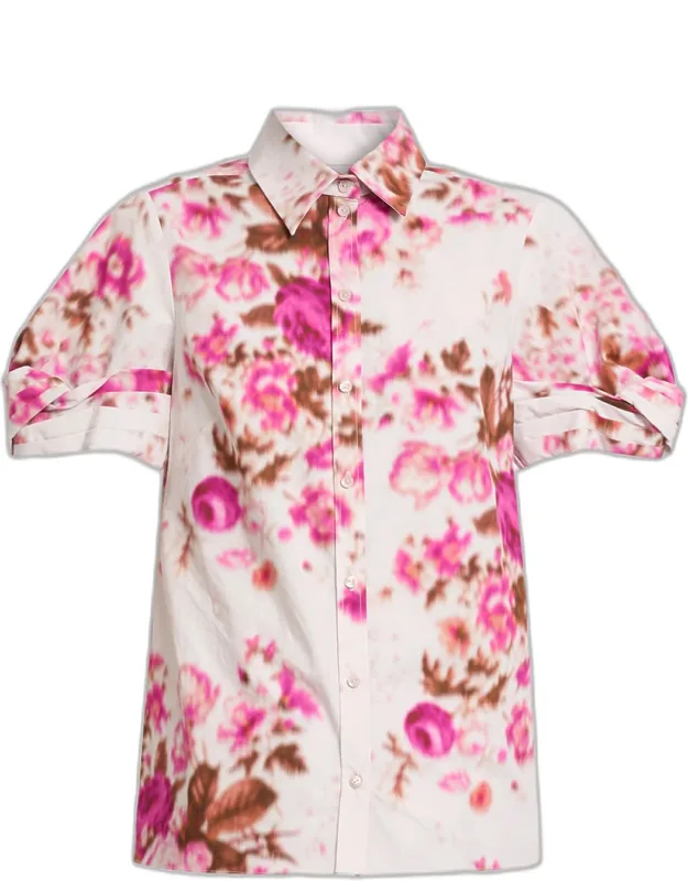 Floral Print Cotton Shirt