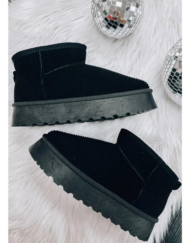 Corduroy Mini Boots