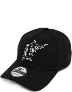 Florida Marlins Mlb 9forty A-frame Monochrome Snapback Hat