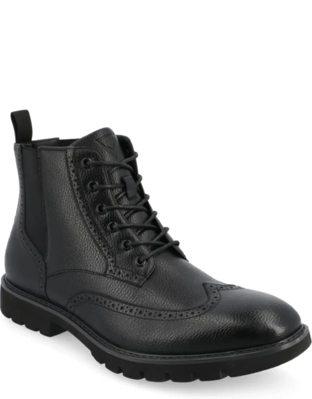 Bowman Wingtip Lace-up Ankle Boots