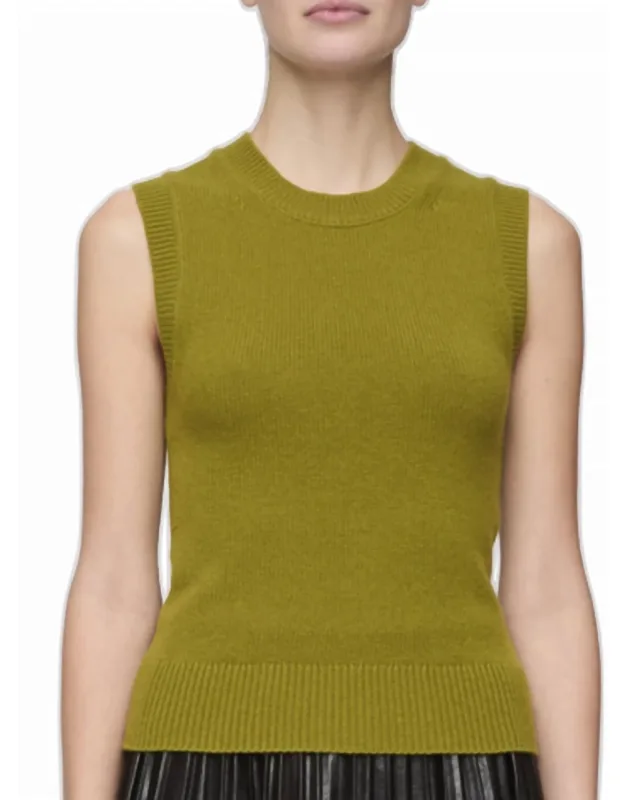 Sleeveless Cashmere Top