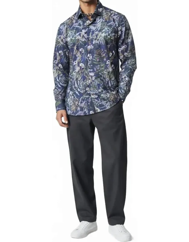 Slim Fit Casual Long Sleeve Shirt