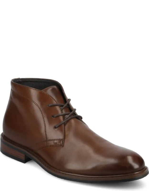Linus Plain Toe Lace-up Chukka Boots