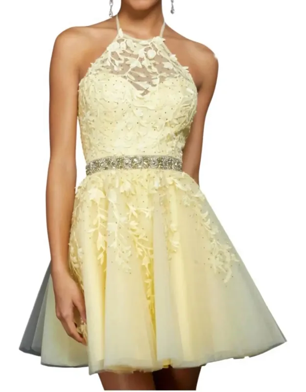Beaded Waist Cocktail Dress