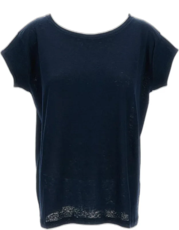 Linen Crew-neck T-shirt