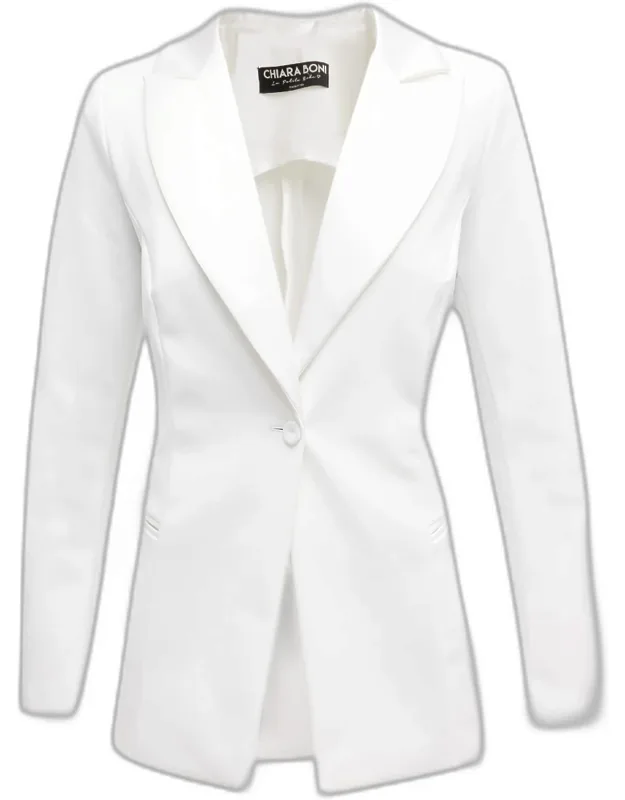 Mixed-media Blazer