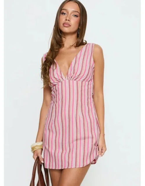 Plunge Mini Dress