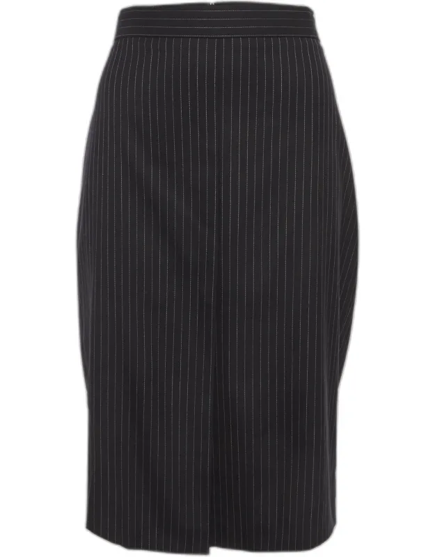 Pinstriped Pencil Skirt