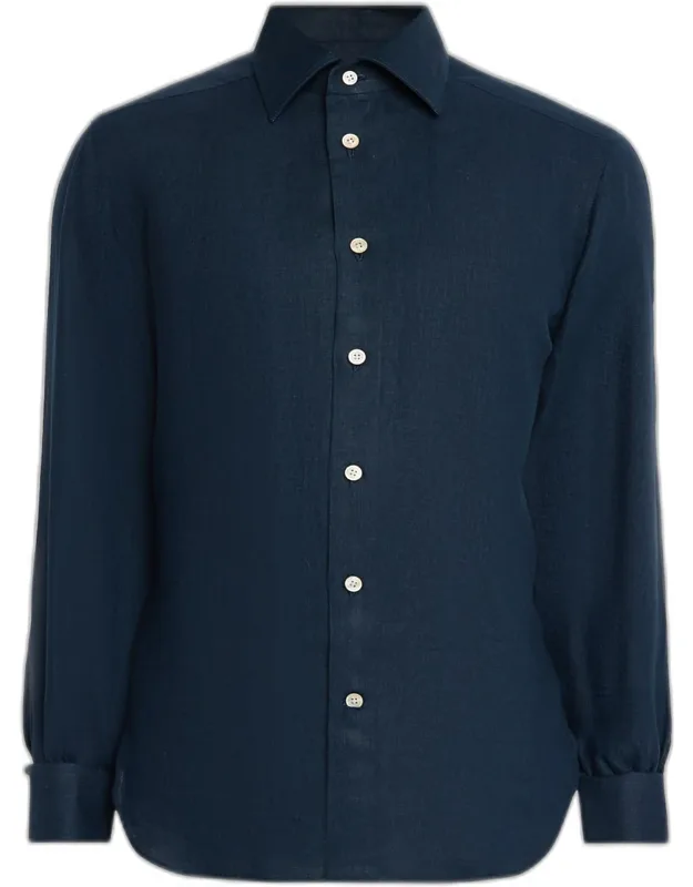 Linen Button-down Shirt