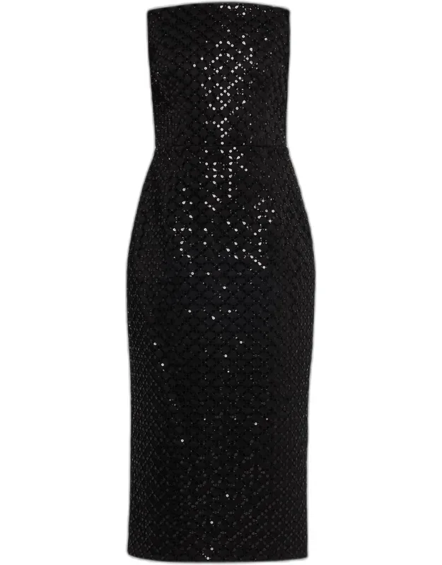 Beaded Bodycon Midi Dress