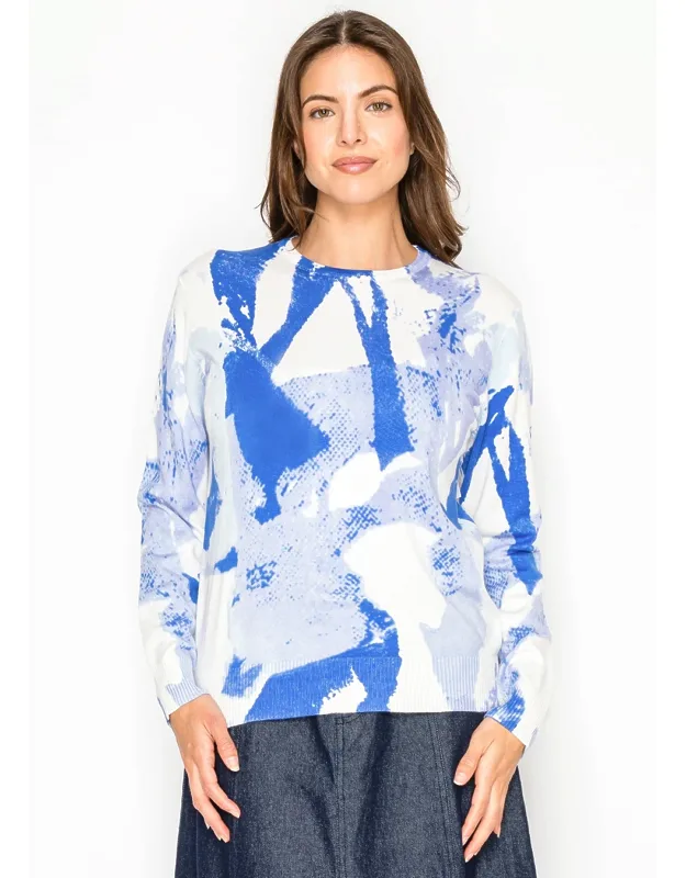 Abstract Knit Sweater