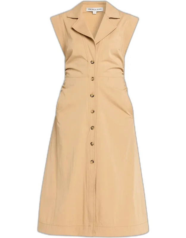 Orla Button-front Midi Shirtdress