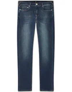 Slim-fit Antique-wash Organic Reflex Stretch Jeans