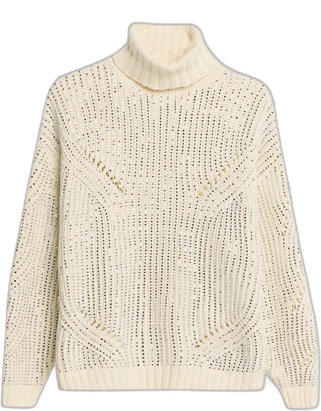 Embellished Turtleneck Sweater