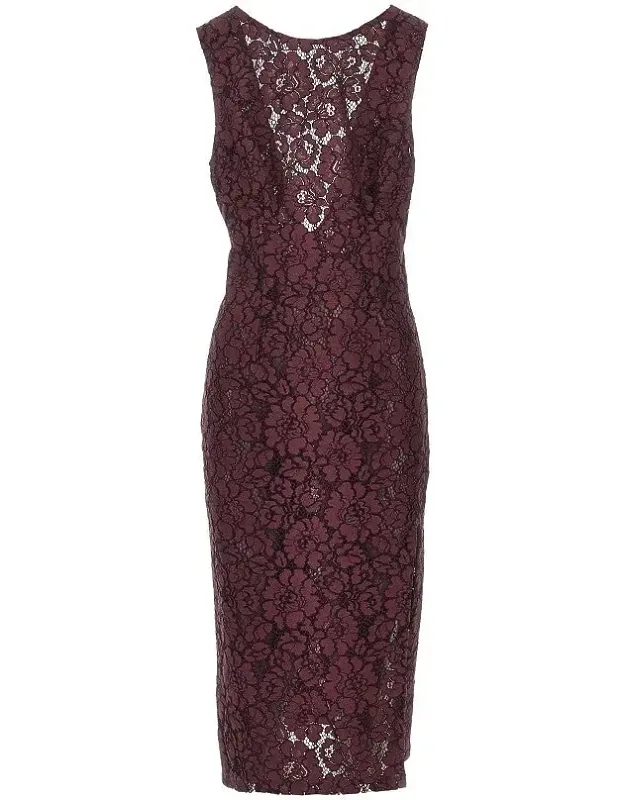 Floral Lace Midi Dress