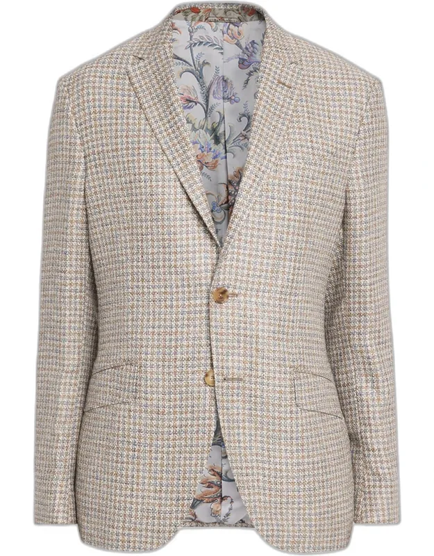 Woven Plaid Sport Coat