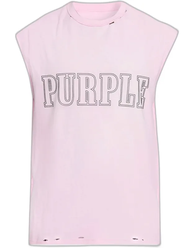 Slab Wordmark Distressed Tank Top