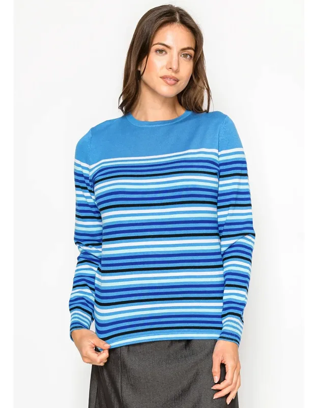Multi-stripe Knit Sweater