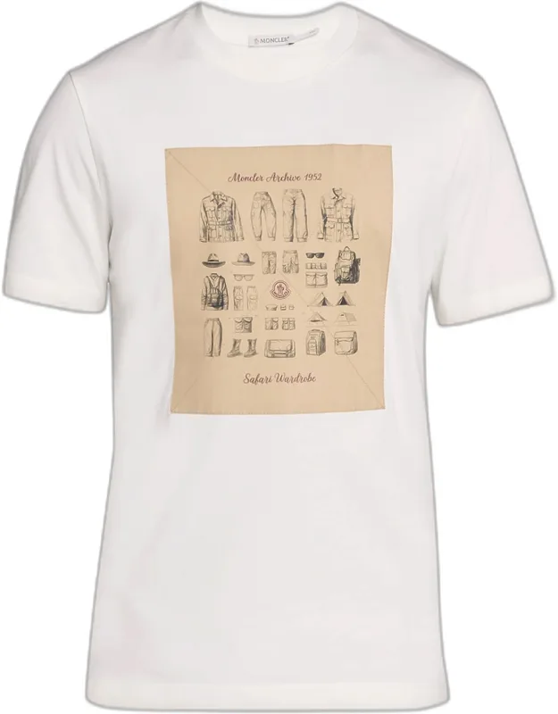 Safari Wardrobe-print Cotton T-shirt