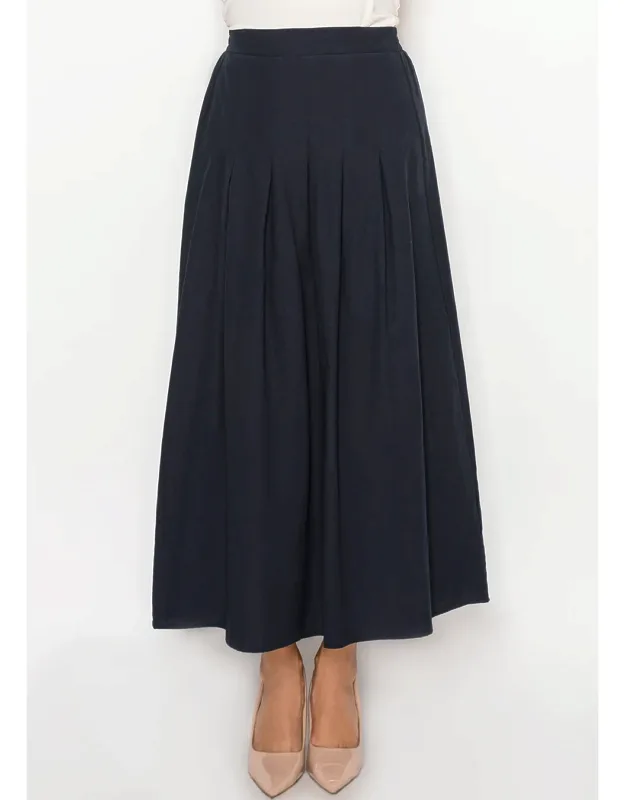 Flowing Cotton Blend Skirt