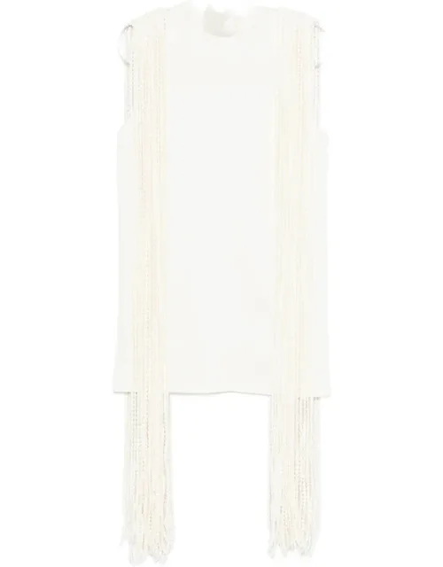 Fringe Shift Mini Dress