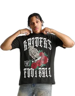 Las Vegas Raiders Nfl Roses Graphic T-shirt