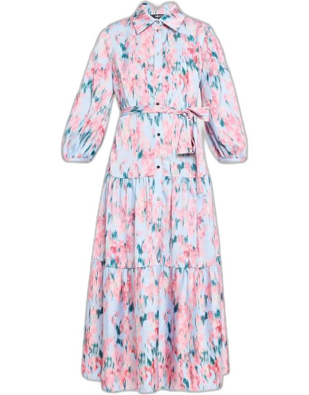 Floral-print Tiered Maxi Dress