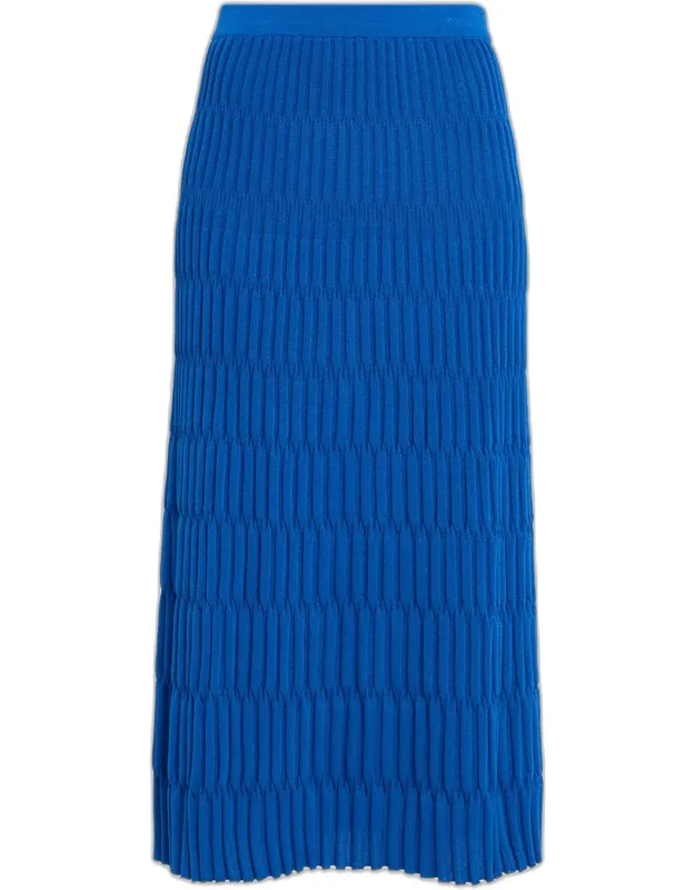Geometric Soft Knit Maxi Skirt