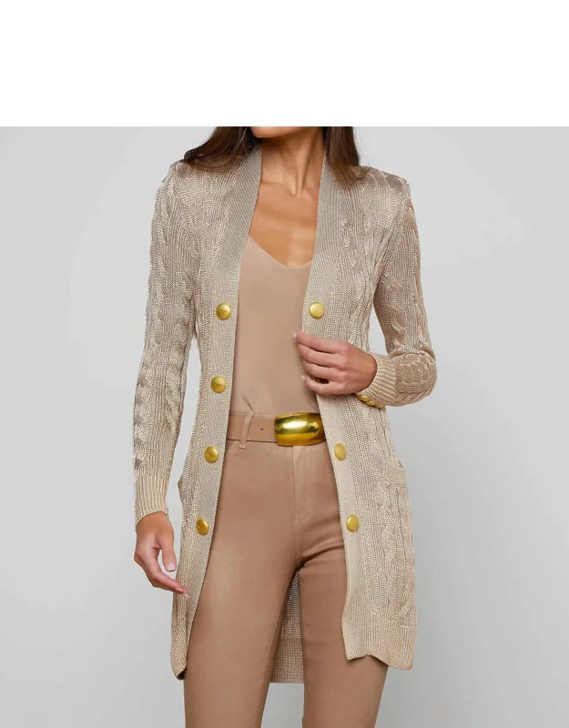Cabled Cardigan