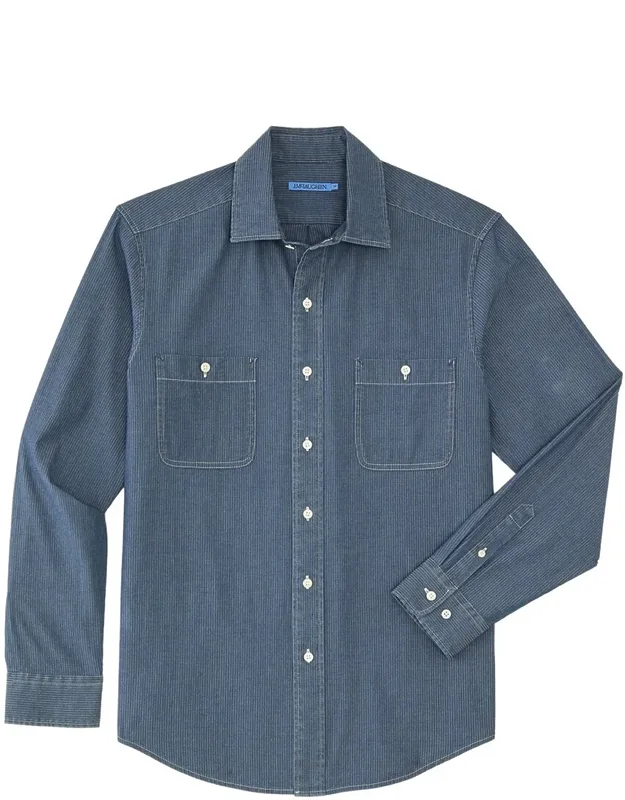 Jett Woven Shirt - Button Front, 100% Cotton